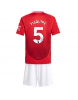 Manchester United Harry Maguire #5 Kotipaita Lasten 2024-25 Lyhythihainen (+ shortsit)